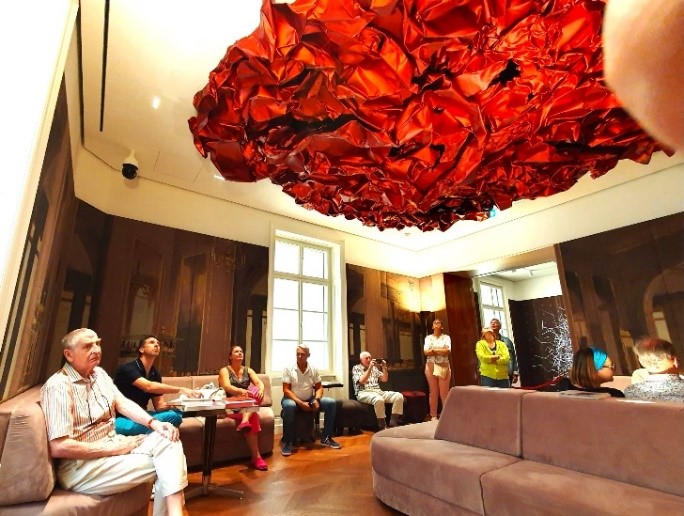Horten M Decke im Tee Salon